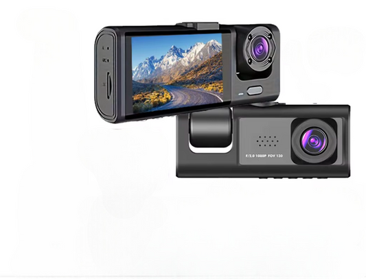 Dashcam 3 caméras Full HD avec écran IPS 2 pouces — MyCarConnect
