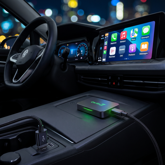 Boîtier CarPlay Android Auto connexion automatique iPhone Android