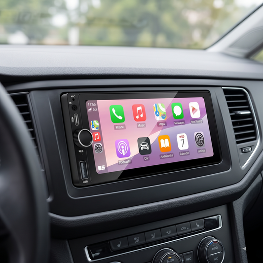 Autoradio CarPlay 6,86 pouces GPS Bluetooth remplacement tableau de bord