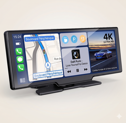 Écran CarPlay GPS WiFi double bande Android Auto
