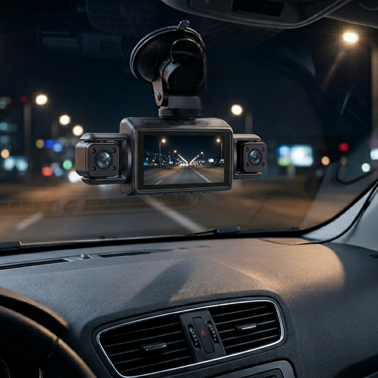 Dashcam 360 degrés couverture complète véhicule vue extérieure