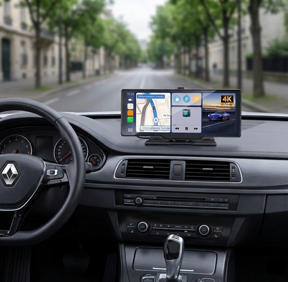 CarPlay sans fil 10 pouces dashcam 4K voiture
